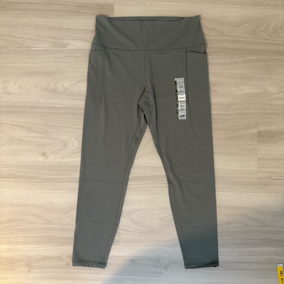 AVIA Womens Leggings Soft Sculpt High Waist Pocket Green Athletic XL 16-18 - Picture 1 of 16